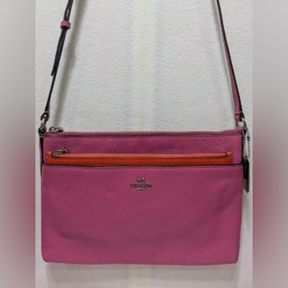 Coach Vibrant Pink and Orange Crossbody Bag - Picture 1 of 11